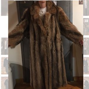 Vintage woman’s genuine fur coat